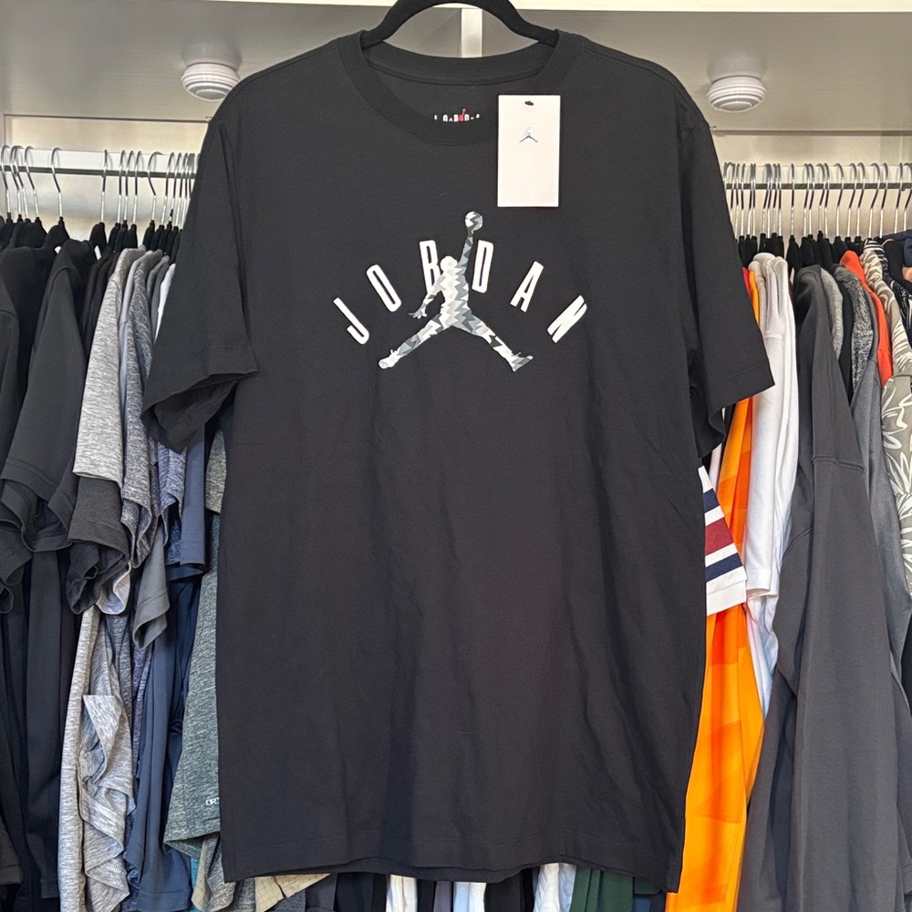 Jordan Black and White Jumpman Tee